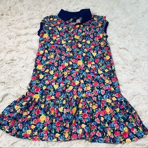 Polo Ralph Lauren Blue floral print cotton dress